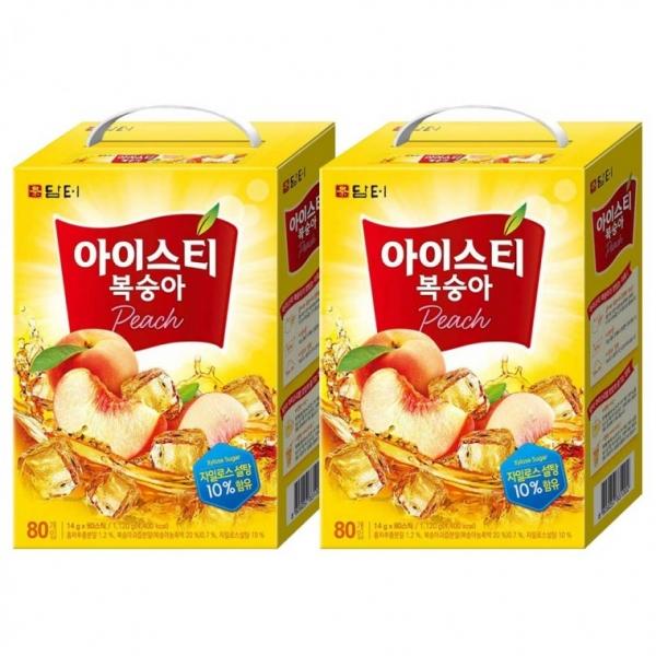 담터 아이스티 복숭아 160T (80Tx2개)