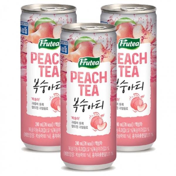 푸르밀 푸르티 복숭아티 240ml x 60캔 (30캔 2박스)