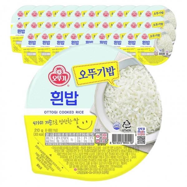 오뚜기 맛있는 오뚜기밥 흰밥 210g x 30입