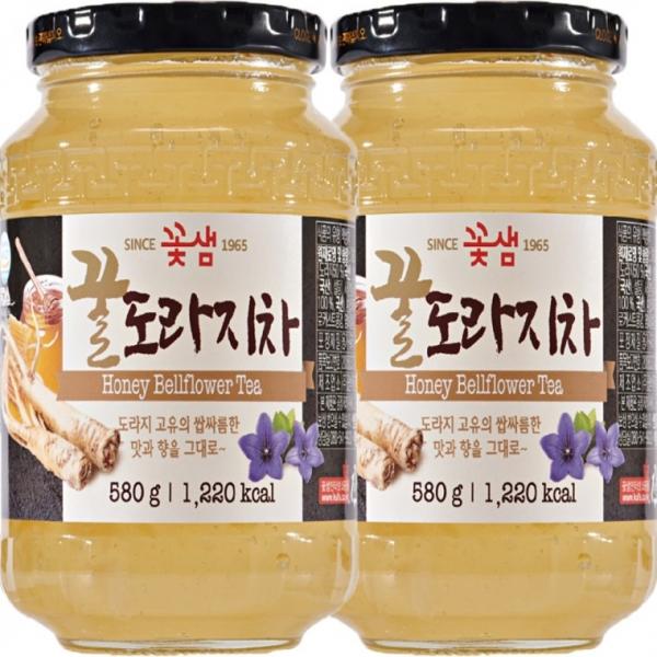 꽃샘 꿀도라지차 1160g(580g x 2병)