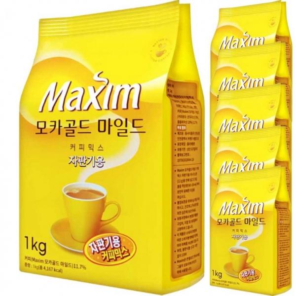 맥심 모카골드 마일드 커피믹스 자판기용 1KG x 10봉