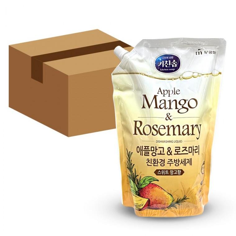 무궁화 키친솝 망고 로즈마리 주방세제 리필 1.2L 10개