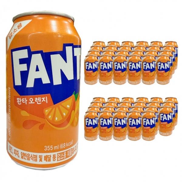 환타 오렌지 355ml x 48캔 (24캔x2박스)