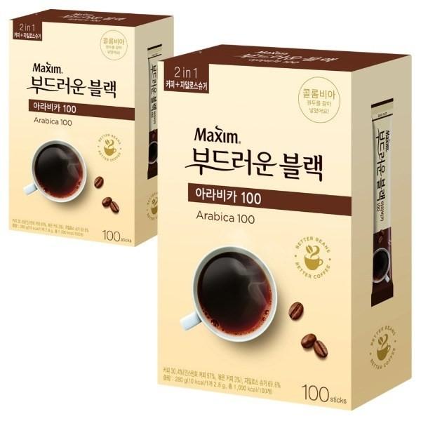 맥심 아라비카 부드러운 블랙 100T