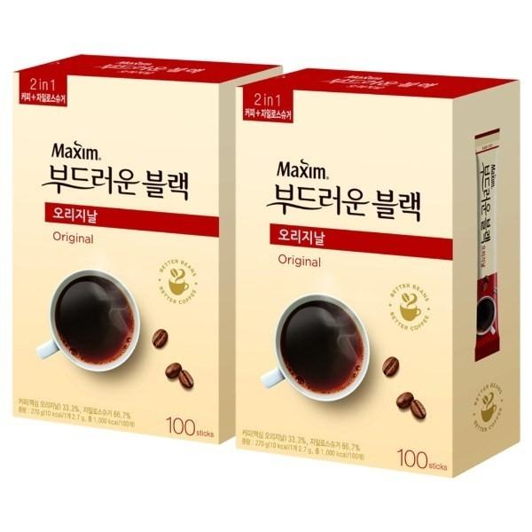 맥심 오리지날 부드러운블랙 200T(100Tx2개)