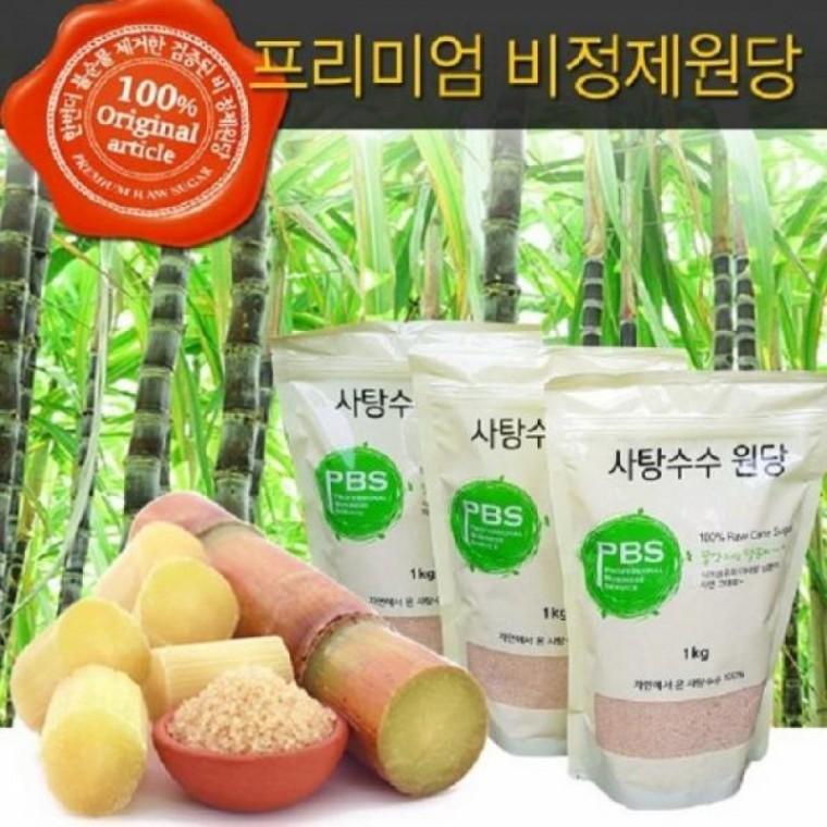 건강한 맛엔 프리미엄 비정제사탕수수원당3kg