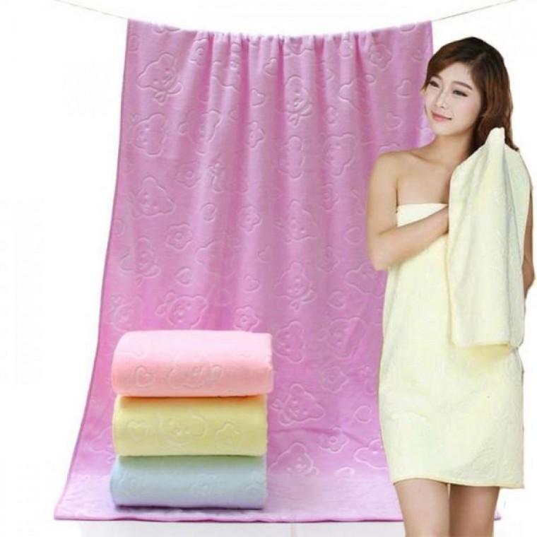 대형 곰돌이목욕샤워타올(70cmx140cm 약 190g)