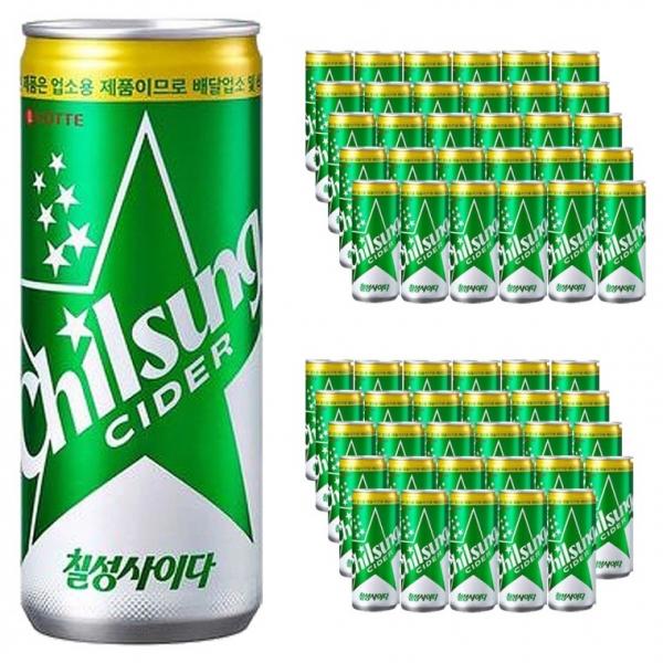 롯데 칠성사이다 245ml x 60캔 (30캔x2박스)