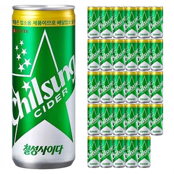 롯데 칠성사이다 245ml x 30캔