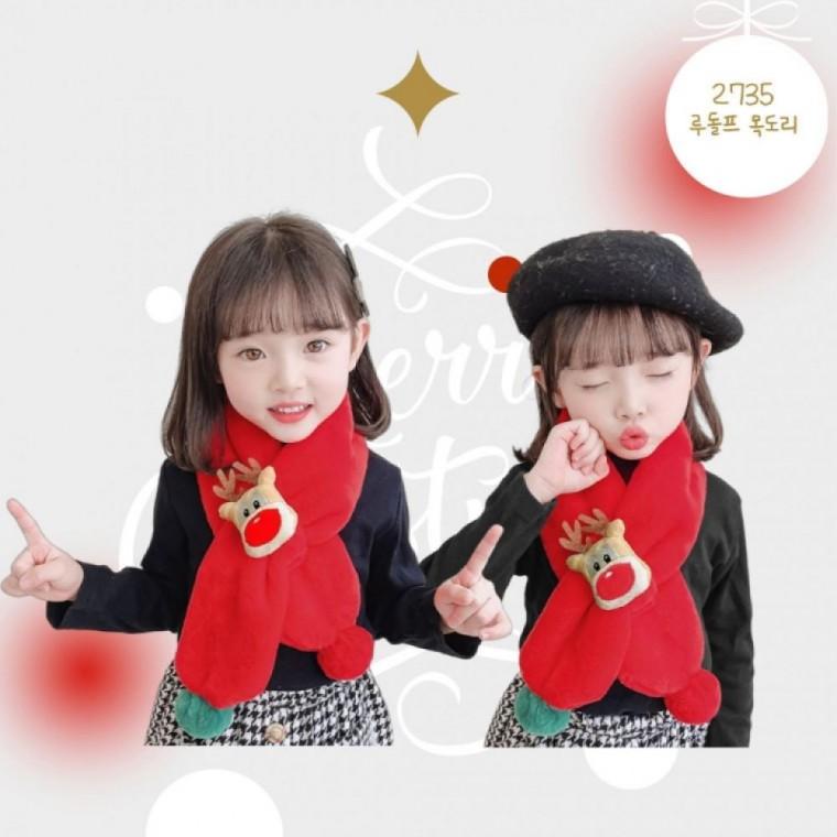 2735 루돌프 아동 목도리 패션잡화 유아동스카프 목도