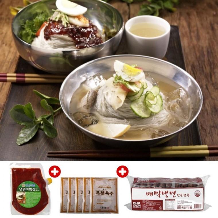 물냉면 비빔냉면 사리 비빔장 500g 육수 5봉 10인분