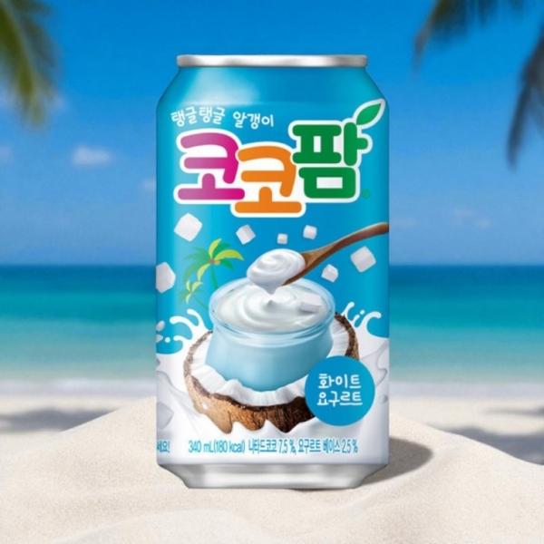 코코팜 화이트 340ml x 48p 캔음료 코코넛워터 간편음료