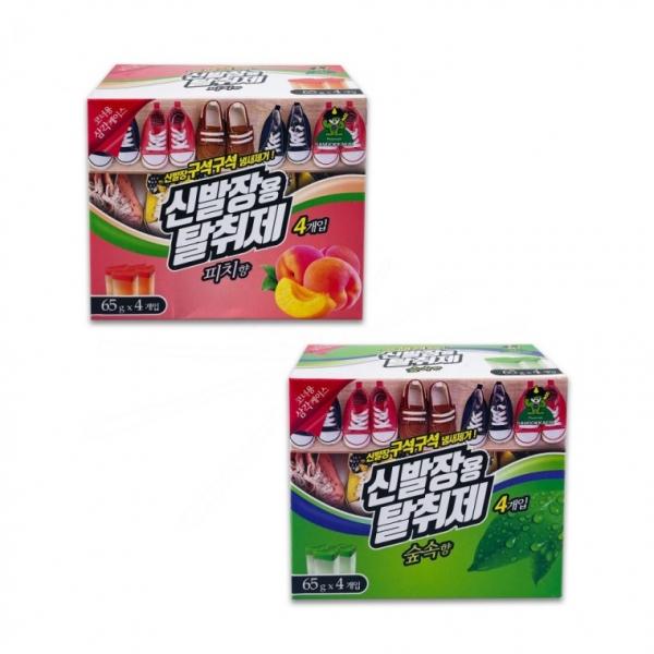 산 신발장용 탈취제 65g 4개입 선택형 -D