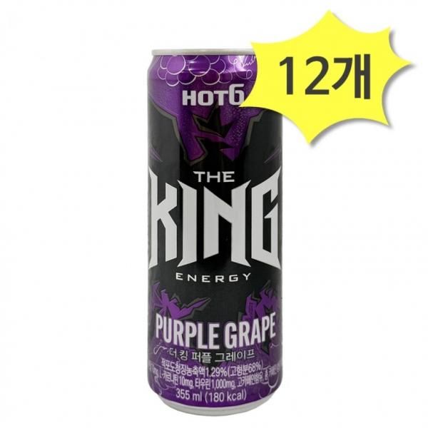 핫식스 더킹 퍼플 그레이프 355ml x 12개