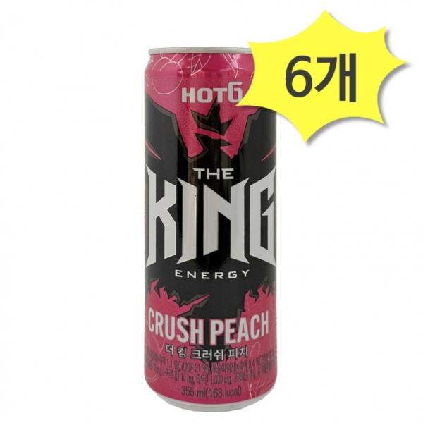 핫식스 더킹 크러쉬 피치 355ml x 6개