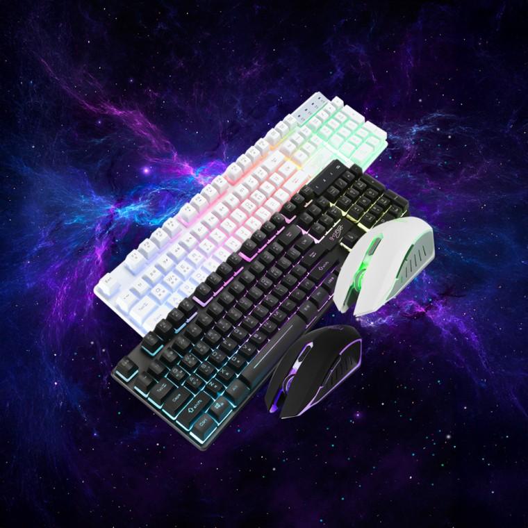 지클릭커 슈퍼히어로 GMK-220 RGB 게이밍 키보드 마우스세트