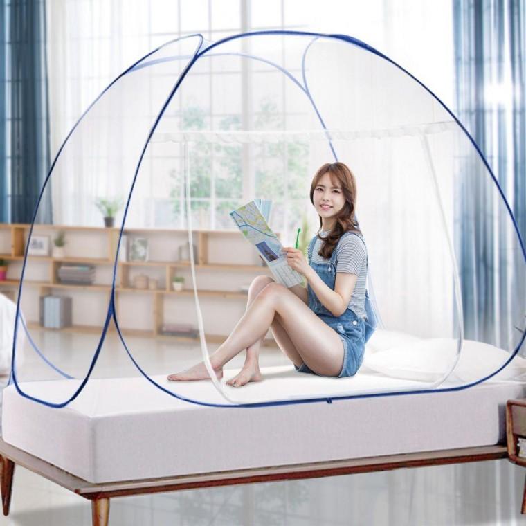 방충망 야외 아기 텐트 침대모기장 초간단 캐노피 모기장 원터치