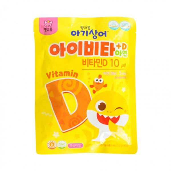 핑크퐁 아기상어 아이비타D+아연 40정 (10개)