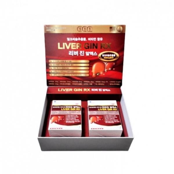 리버 진 알엑스 밀크씨슬추출물 1 300mg x 60캡슐 x 2 4개월분
