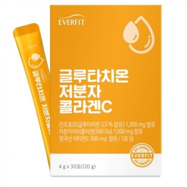내츄럴플러스 에버핏 글루타치온 저분자 콜라겐C 4g x 30포