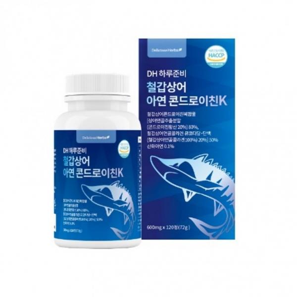 DH 하루준비 철갑상어 아연 콘드로이친K 600mg x 120정