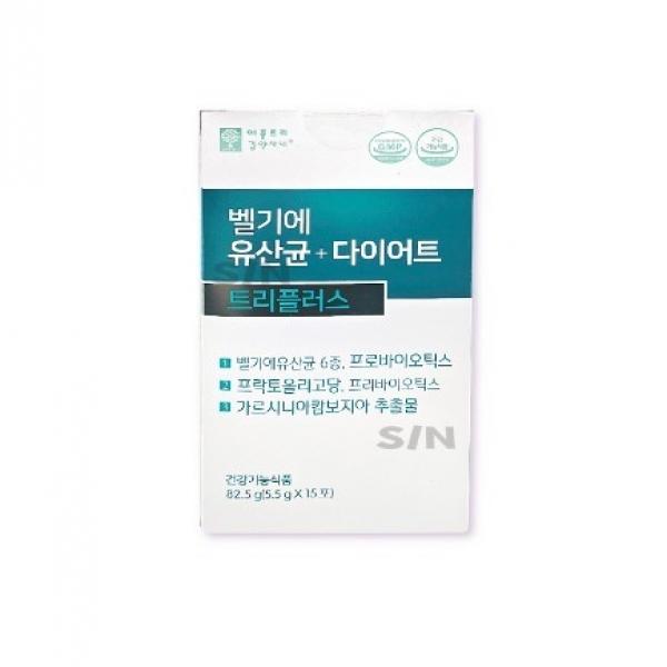 벨기에 유산균 다이어트 트리플러스 5.5g x 15포