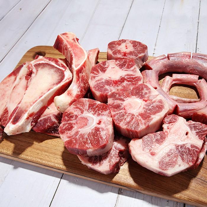 [바른정성] 한우 꼬리반골 2kg 소고기 곰탕용 1kg 단위소포장
