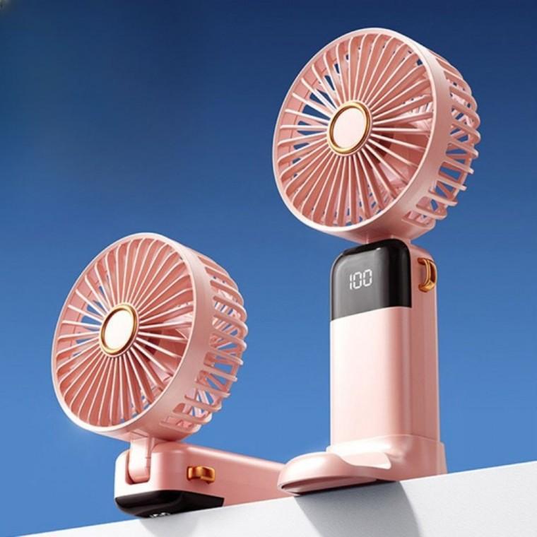 LED 미니 선풍기 5단조절 휴대용 손풍기 냉각기능 핸디 목걸이형