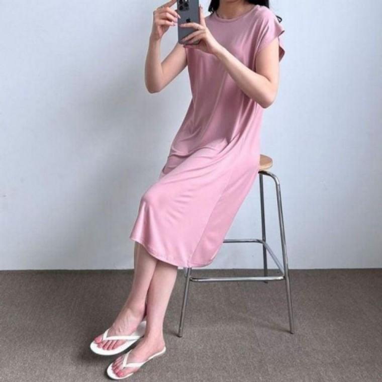 이쁘다요 슈가링 시원한 여성 여름 쿨 치마 반소매 원피스 치마 여성원피스 시원한원피스 쿨원피스 여름
