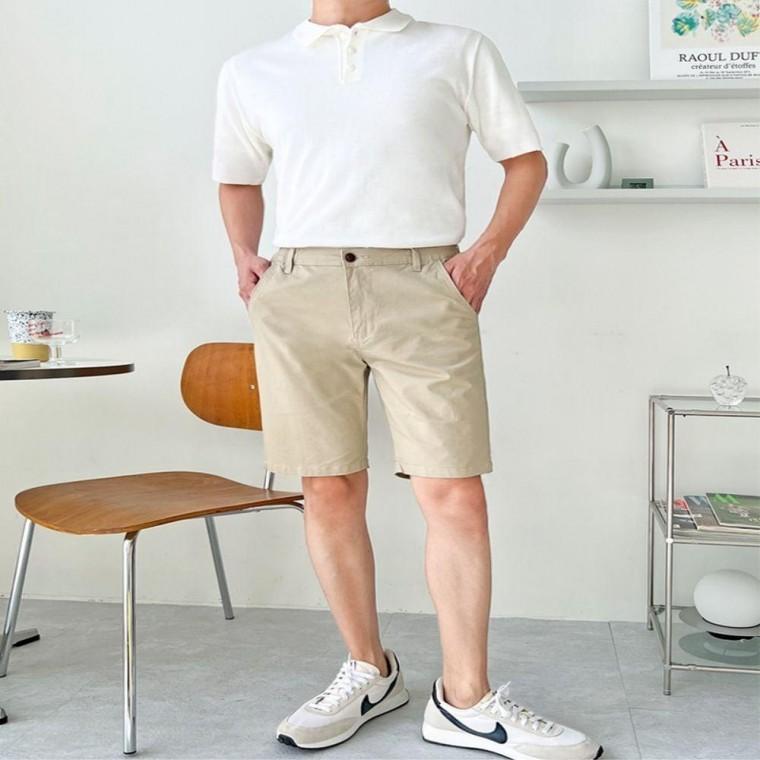 남자여름바지 데일리 깔끔 편한 숏팬츠 남성 밴딩 여름 반바지 허리 시원한바지
