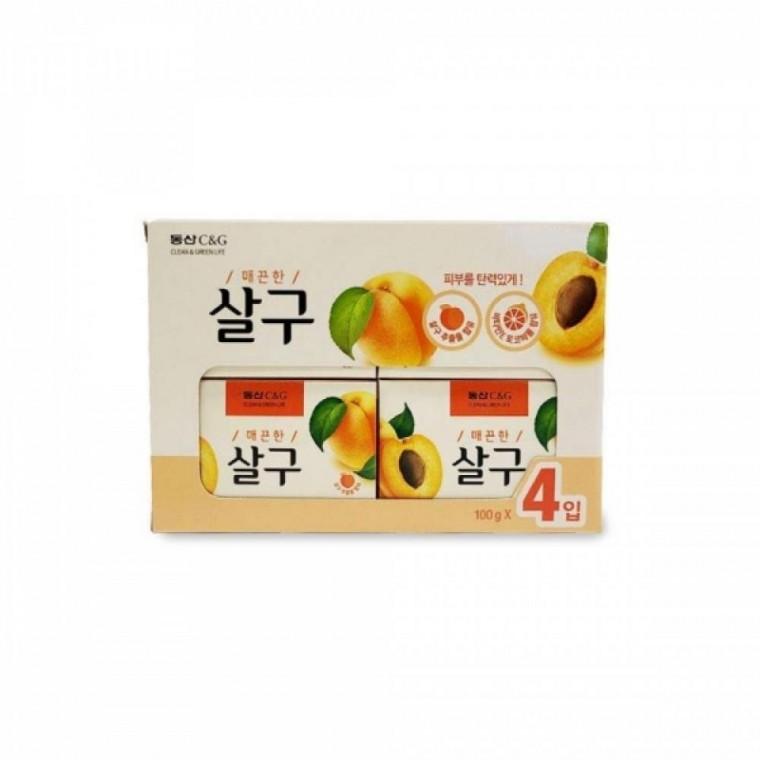 살구 추출물 토코페롤 함유 미용 비누 4개입