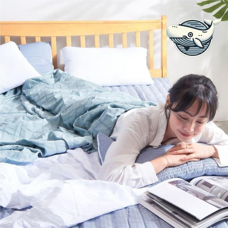 여름 시원한 인견 홑이불가벼운 여름 블랭킷 세트 피그먼트 면 시어서커 시원한 홑이불 홑겹이불 면리플이