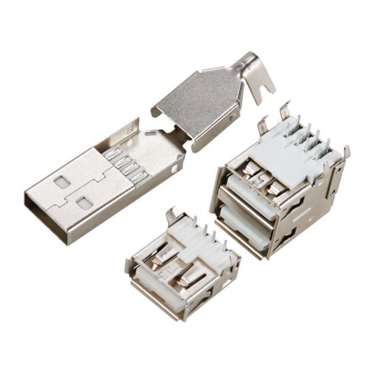 USB A타입 납땜용 커넥터