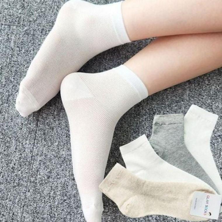 국산 여성 데일리 양말 여름 메쉬 시원한 양말 무지 여름 통기성 여자 여성 시원한 면 단목