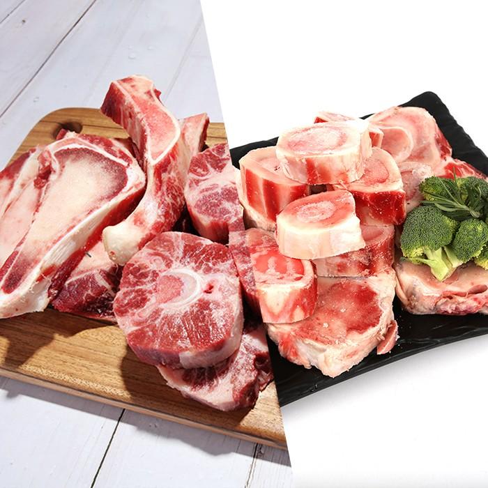 실속 한우 보양 사골꼬리반골 6kg 곰탕 꼬리곰탕 복날 각 3kg씩