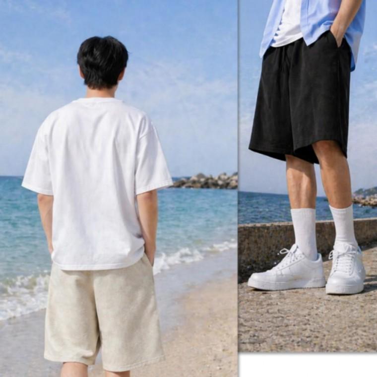 밴딩 반바지 버뮤다 시원한 스 5부바지 시원한바지 유니섹스바지 5부