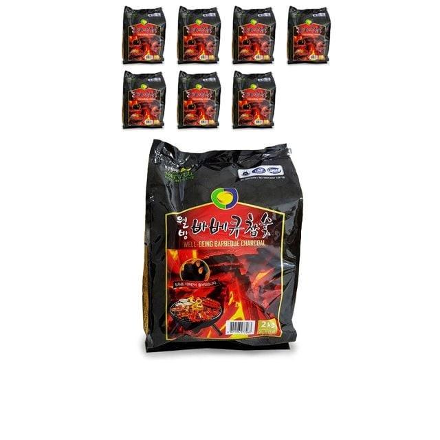 내추럴 웰빙 참숯 바베큐용 2kg X 8개