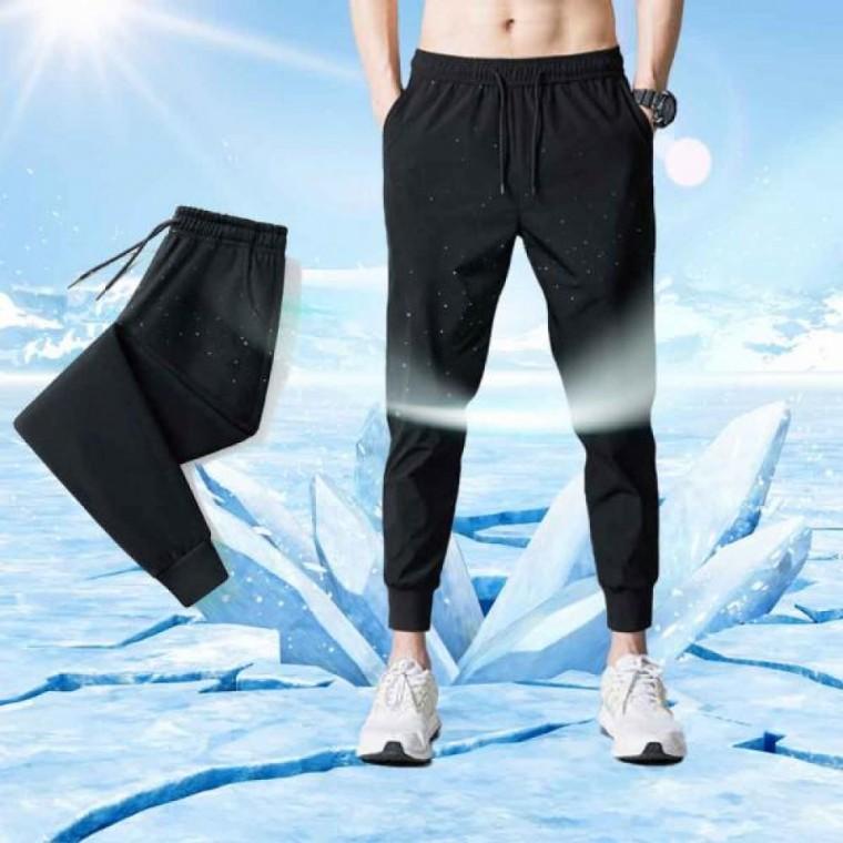 쿨 트레이닝 조거 팬츠 시원한 밴딩 세미 조거 바지