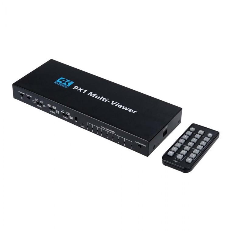 4K HDMI 9대1 화면 분할기 멀티 노트북 데스크탑 DVD 블루레이