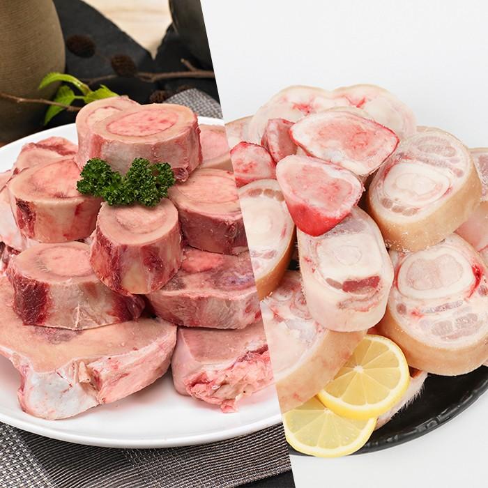 바른정성 한우 우족 사골 2kg 세트 진한 몸보신 곰탕세트 복날