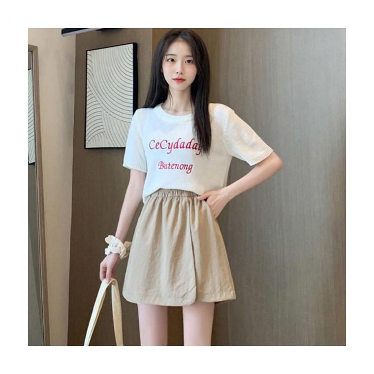 루미나D 반바지 5부 여름 밴딩 와이드 시원한 랩 치마 데일리룩