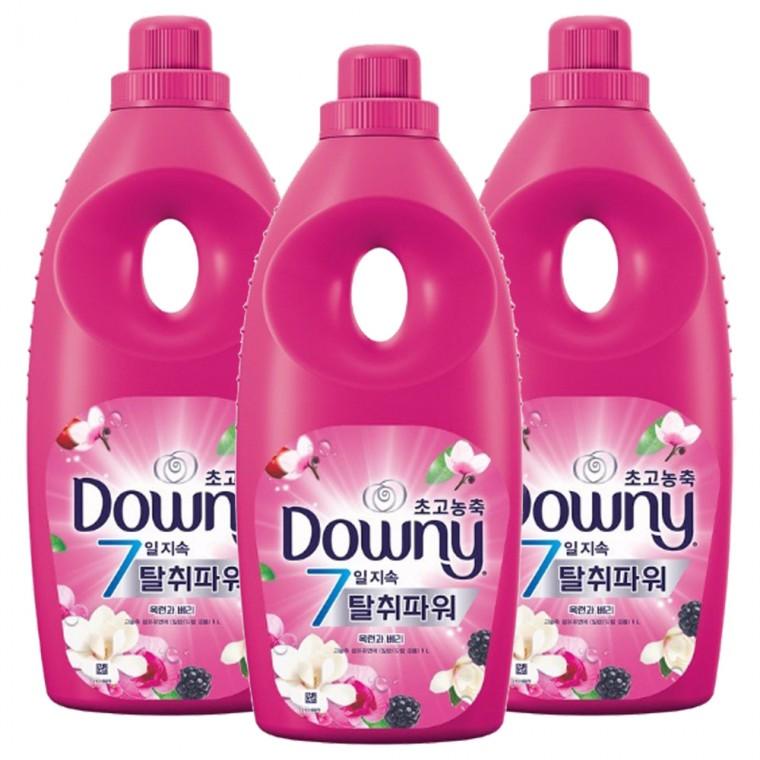 다우니 목련과 베리 1L x 3개 초고농축 섬유유연제 본품