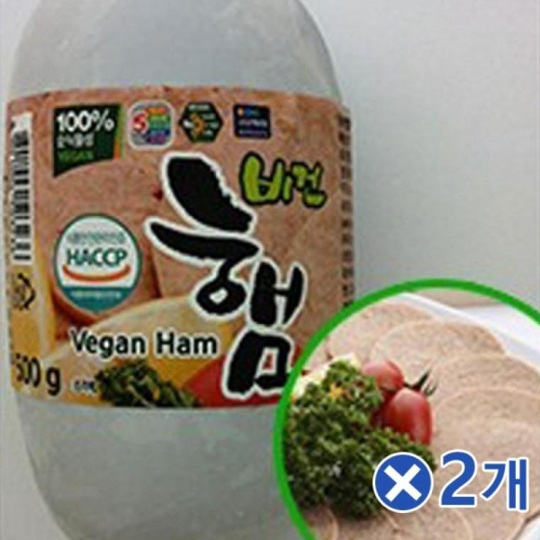콩과 현미로 만든 콩고기 비건햄 1kg(500gX2p)