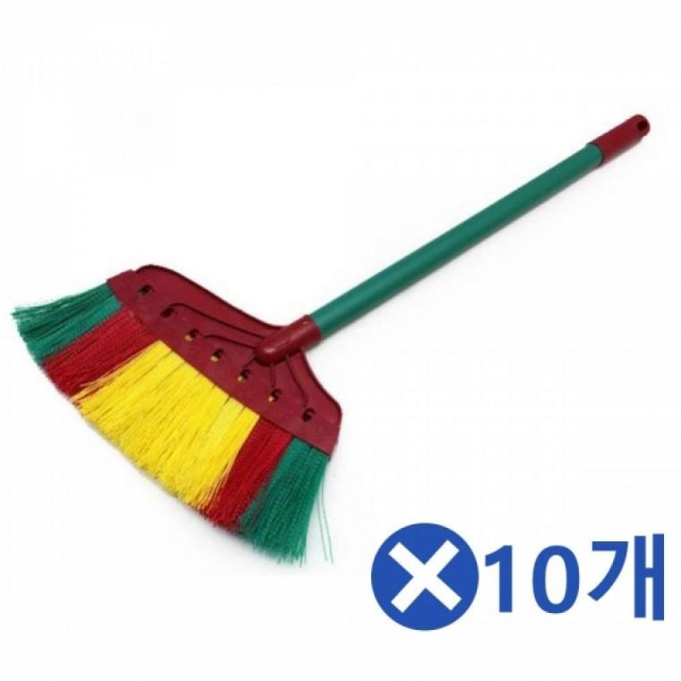 마당빗자루x10개 플라스틱빗자루 마당청소 야외빗자루