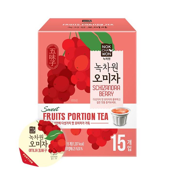 (무배) 녹차원 오미자 포션 15입