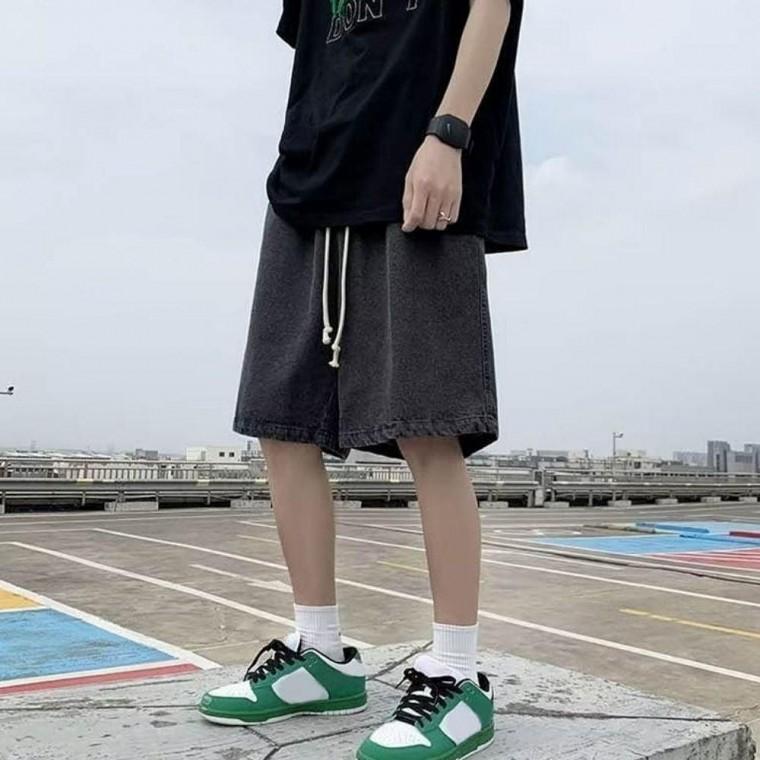 남자여름바지 여름 청반바지 데님반바지 밴딩 3컬러 와이드 시원한바지 남성