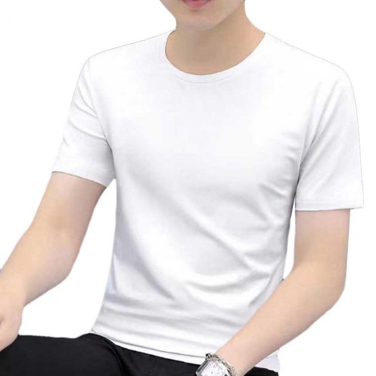 남성 라운드 면 반팔티 여름 데일리 기본 스타일 시원한 티셔츠