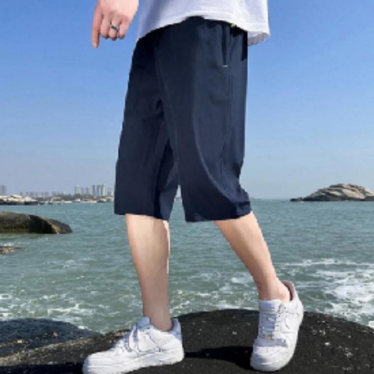 남성바지 남자여름바지 남자 시원한바지 여름바지 허리밴딩 남성반바지 반바지 쿨링 5부 아이스