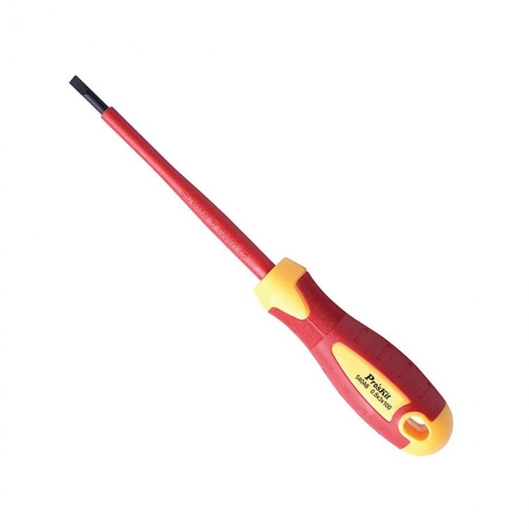 절연 VDE 스크류 드라이버 0.5x3.0x100mm 작업 현장 조립 수공구