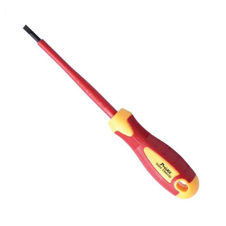 절연 VDE 스크류 드라이버 0.8x4.0x100mm 작업 현장 조립 수공구